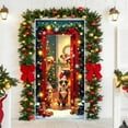 thumbnail image 4 of Hometravel Large Christmas Door Cover Curtain, Santa Claus Design Fabric Decoration, 35x72 Inch Wall Hanging for Party, Festive Home Entrance Decor, 4 of 6