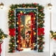 thumbnail image 4 of Seyotauo Christmas Door Cover Decoration Santa Claus Front Door Cover Xmas Hanging Banner Santa Background for Home Holiday Christmas Decoration, 4 of 6