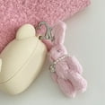 thumbnail image 3 of AOOOWER Cute Mini Fluffy Fur Rabbit Couple Keychain Women Girls Bunny Keychain On Bag Car Trinkets Jewelry Wedding Party Gift, 3 of 9