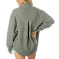 thumbnail image 2 of Women's Gameday Couture  Gray Philadelphia Eagles Oversized Long Pass Button-Up Shacket, 2 of 2