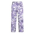thumbnail image 7 of Men's Camo Cargo Pants Casual Elastic Drawstring Waist wide Leg Pants Lightweight Outdoor Hiking Relaxed Fit trousers with Multi Pockets Light Purple M, 7 of 7
