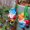 thumbnail image 5 of 3Pcs Garden Gnomes Statue,Resin Swing Gnomes Figurines,Miniature Full Color Flower Pot Gnome Hugger Decorations,Fairy Pot Buddy,Cute Dwarf Pot Hugger Figurines,Outdoor Swing Sculptures, 5 of 9