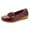 Wine, variant on Cathalem Flip Flops High Women Slip On Women Comfort Walking Flat Loafers Casual Shoes Driving Loafers Wedge Wide Women Shoes 7.5