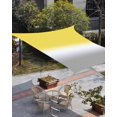thumbnail image 3 of Sun Shade Sail 8'x10' Yellow and Grey Ombre Rectangle Sun Shade Sails Canopy Waterproof Gradient Gradual Color Outdoor Sunshades Sand UV Block Cover Shades Cloth for Patio Backyard Garden Deck Porch, 3 of 9