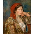 thumbnail image 2 of Pierre-Auguste Renoir 20x24 Black Ornate Framed Double Matted Museum Art Print Titled: Girl in a Spanish Jacket (circa 1900), 2 of 5