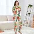 thumbnail image 4 of FORMRS Womens Pajama Set Long Sleeve Top and Pants with Pockets Soft Comfy Lounge Sleepwear, Sizes S-2XL, Colorful Flowers Pattern, 4 of 7