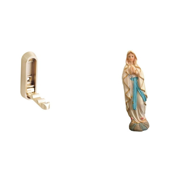 Gancho de pared plegable,Ganchos de pared plegables Ganchos de pared para abrigos,Estatua de Lutero,Estatua de la Virgen María Figura Colección Religiosa,Figura de resina y Señora de Lutero
