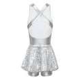 thumbnail image 2 of Alvivi Girls Jazz Modern Tap Dancewear Sleeveless Sequined Ballet Dance Leotard Dress 6-16, 2 of 7