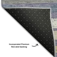 thumbnail image 5 of Addison Rugs Mayfield Premium Machine Washable Transitional Stripes Purple Rectangle Rug, 8' x 10', 5 of 6