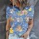 thumbnail image 2 of Camisetas de cuello redondo para mujer, camisetas con estampado de conejo de Pascua, camisetas de manga corta, blusas Fridja  bn1743, 2 of 7