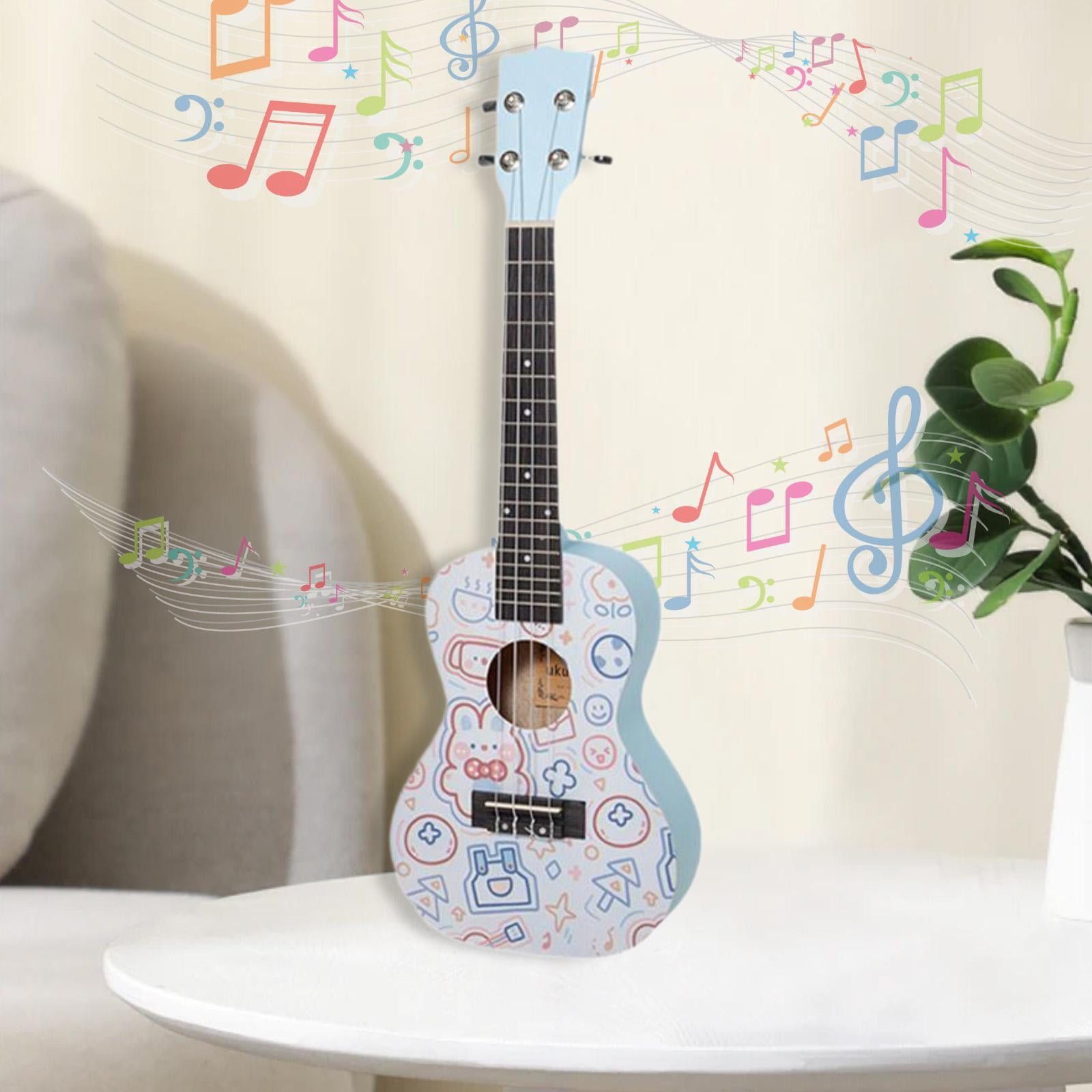 LeeQinersw Wooden Ukulele for Beginners Small Ukulele Musical Gift Portable Starter Ukulele blue