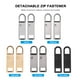 thumbnail image 3 of EeaseMX 5 piezas de tiradores de cremallera desmontables para hacer tú mismo, para equipaje, mochilas y accesorios de ropa., 3 of 8