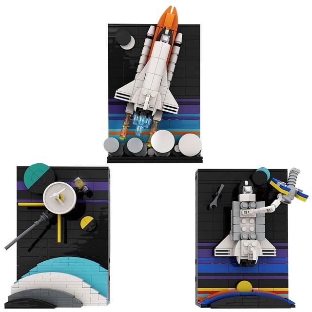 Voyager Space Shuttle Ensemble de Blocs de Construction Lancement Contes de l'Ère Spatiale Jouets en Briques