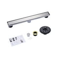 thumbnail image 7 of Wowow 24 in. Linear Shower Drain in Brushed Nickel with Removable Cover Grate, 7 of 7