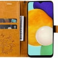 thumbnail image 2 of Dteck Galaxy A13 5G Case, Samsung A13 5G Wallet Case PU Leather Elegant Embossed Magnetic Cover with Flip Kickstand Card Holder Cover for Samsung Galaxy A13 5G Big Butterfly, Yellow, 2 of 4