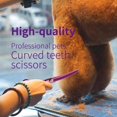 thumbnail image 7 of Professional Dog Grooming Scissors Pet Curved Thinning Shears 7.0 Inches Extremely  Blades 440C Stainless Steel  Smooth Motion Fine Cut for Dogs and Cats Multicolored, 7 of 7