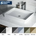 thumbnail image 2 of Karran Usa SQS500PG Sternhagen 23-5/8" Rectangular Quartz Composite Vessel Bathroom Sink -, 2 of 6