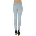 thumbnail image 2 of ToBeInStyle Women's Soft Knit Yoga Cotton Skinny Fit Full Length Leggings, 2 of 6