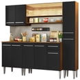 thumbnail image 1 of Cocina Integral 201cm Marrón/Negro Emilly Sky Madesa 04, 1 of 5