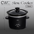 thumbnail image 4 of COOK WITH COLOR Slow Cooker, Crock Pot, 2-Quart with Removable Stoneware Pot, Black, 4 of 5