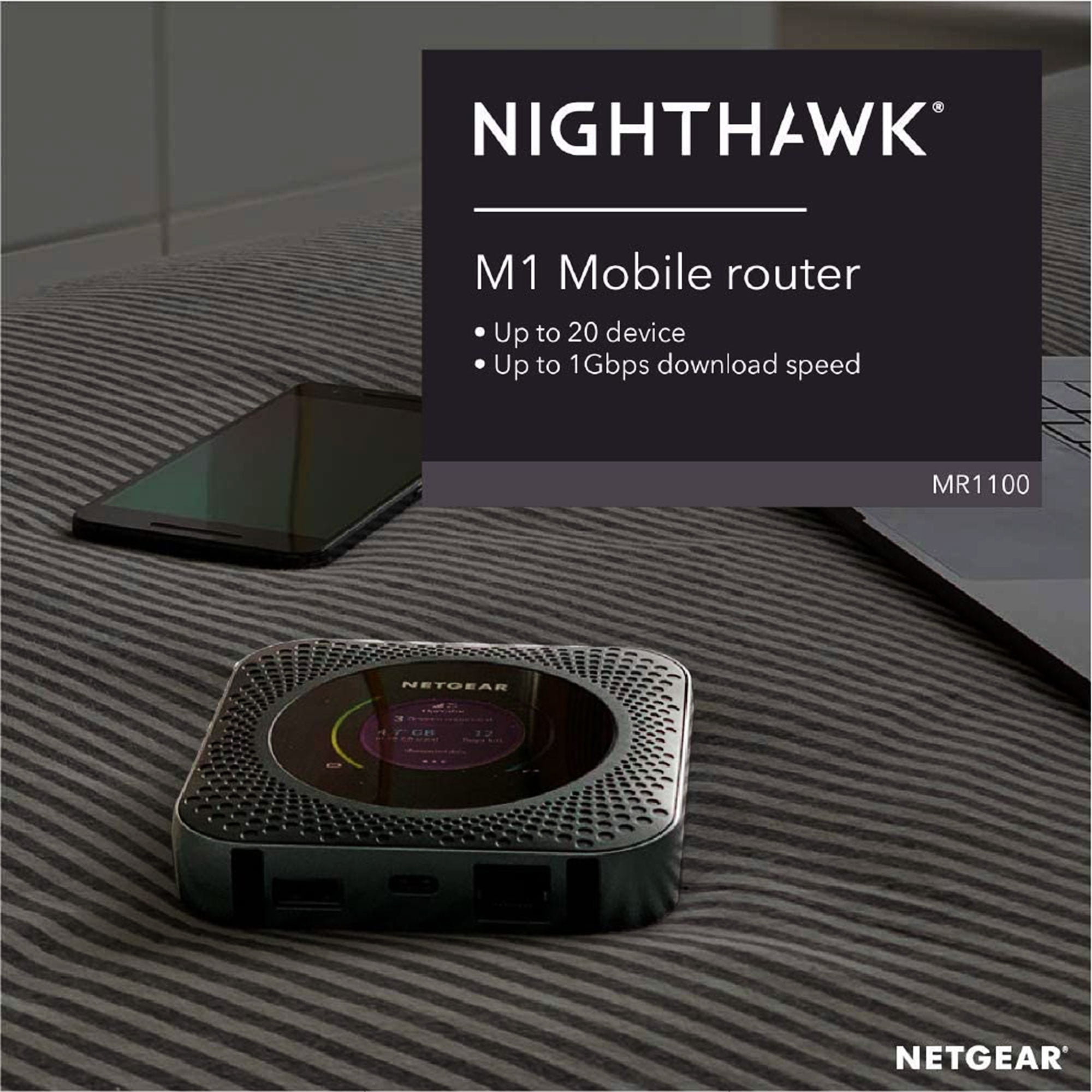 NETGEAR Nighthawk M1 | MR1100 | 4G LTE Mobile Router | 1Gbps | AT&T Unlocked