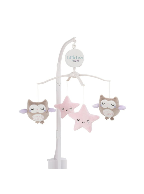 Little Love by NoJo Shine On My Love Owls Pink Musical Mobile
