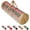 Golden, variant on PETGLE Christmas Wrapping Paper Organizer Storage, 41" Gift Wrapping Paper Storage Containers, Clear PVC with Durable 600D Oxford Fabric Gift Wrap Paper Holder Fits 18-25 Rolls, Golden