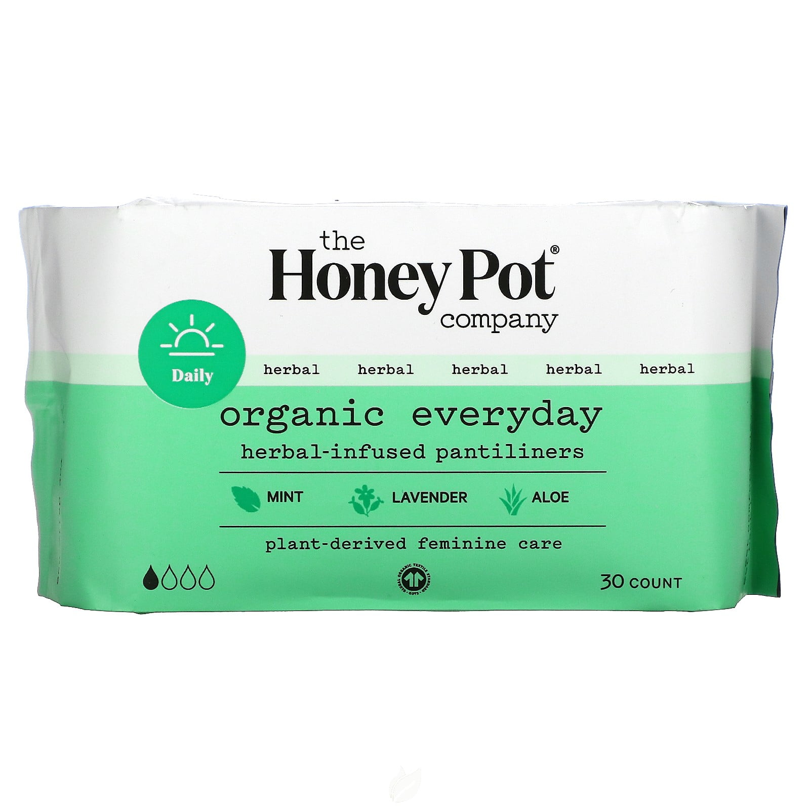 (2 Pack) The Honey Pot Company, Organic Everyday HerbalInfused