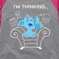 thumbnail image 3 of Blue Clues & You! - Blue's Thinking Chair - Toddler And Youth Girls Raglan Graphic T-Shirt, 3 of 4