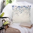 thumbnail image 3 of Blue Eucalyptus Leaves 16x16 Pillow Covers Set of 2, Farmhouse Retro Botanical Floral Throw Pillow Covers Decorative Couch Cushion Case, Microfiber Square Pillowcases for Bedroom Car Living Room, 3 of 7
