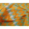 thumbnail image 4 of oneOone Silk Tabby Fabric Chevron Ikat Printed Fabric 1 Yard 42 Inch Wide, 4 of 4