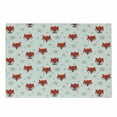 thumbnail image 1 of Cartoon Cutting Board, Hipster Foxes with Hats Glasses on Stars Background Funny Animal, Decorative Tempered Glass Cutting and Serving Board, Small Size, Coconut Scarlet and Grey, by Ambesonne, 1 of 1