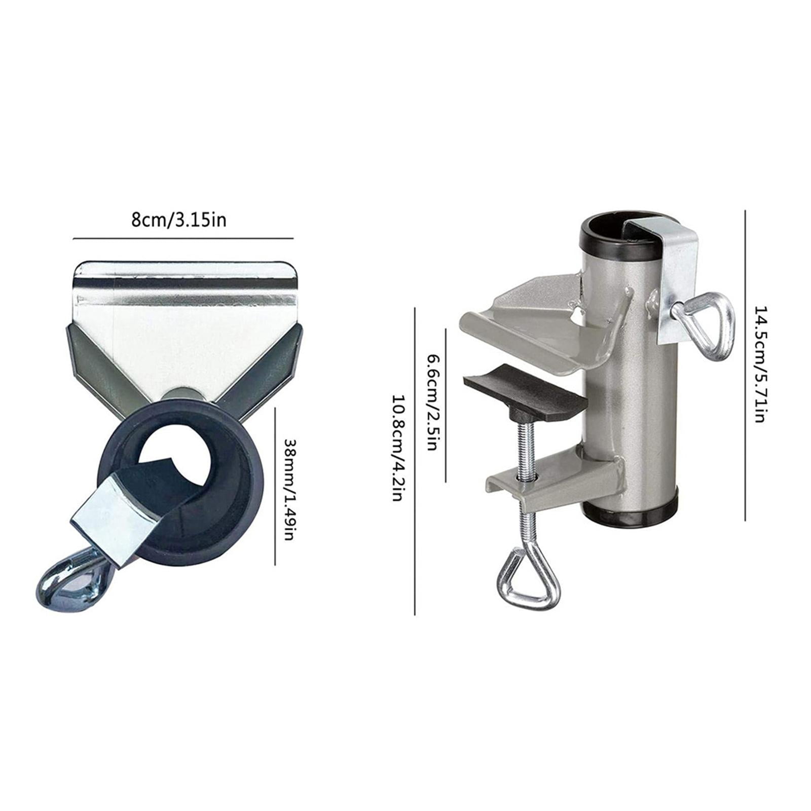 Patio Umbrella Clamp, Umbrella Stand Metal Clamp, Balcony Umbrella Holder, Bench , Bracket , Pool Deck, Bleachers, Tailgates, Boats