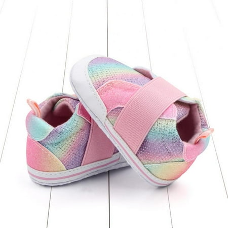 

Baby Boys Girls Sneaker Soft Sole Casual Ankle Newborn Infant First Walkers Shoes 0-18M