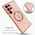 thumbnail image 3 of case for Samsung S22 Ultra Magnetic Case, Compatible with MagSafe S22 Ultra Case Cute for Women Shockproof Full Lens Protection Soft Galaxy S22 Ultra Heart Cases Wireless Charging 6.8” (Pink), 3 of 12