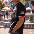 thumbnail image 6 of Men’s 250th Anniversary USA Jerseys - 4th of July Button Down American Flag and Star Patriotic Baseball Shirt, 6 of 6