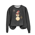thumbnail image 4 of Aloohaidyvio Christmas Tops,Womens Casual Long Sleeve Sweatshirt Crewneck Vacation Christmas Printing Cute Loose Tops, 4 of 4