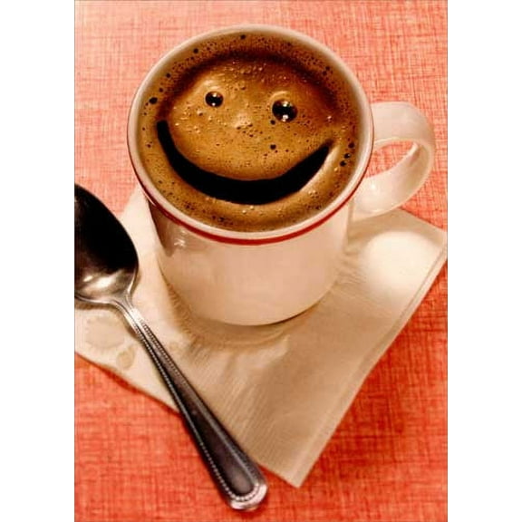 Avanti Press Coffee Face Deluxe Matte Blank Note Card