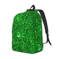 thumbnail image 2 of Balery Green Glitter Vintage Canvas Backpack for Men and Women - Large Capacity, Durable Travel Laptop Bag for School, Work, Hiking, and Outdoor Activities, 2 of 7