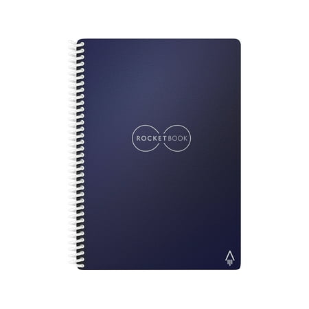 Rocketbook - Core Smart Reusable Notebook Dot-Grid 6" x 8.8" - Midnight Blue