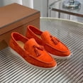 thumbnail image 4 of Willtoo Suede Loafers Flats for Women, Women’s Slip On Loafers, Leather Driving Comfortable Dress Ladies Loafers Casual Office Work Shoes Orange, 4 of 4