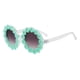 thumbnail image 1 of Gafas de sol retro de margaritas para mujer, gafas de sol redondas de flores para festivales de discoteca, 1 of 5