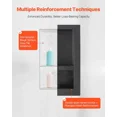 thumbnail image 4 of 16 x 24 inch Shower Niche Recessed Wall Organizer with Movable Shelf 4 inch Thick Modern Soap Shampoo Storage Square Corners Sealed Waterproof Black Bathroom, 4 of 6