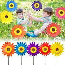 Outdoor Windmills Sunflower shaped Large for Garden Yard and Party Decor Colorful and Durable