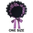 thumbnail image 2 of Slccxzc Women Victorian Bonnets Lace Party Sun Hat Gothic Style Lolita Exhibition Hair Accessories Flat Hat for Women, 2 of 7