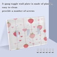 thumbnail image 4 of Strawberries Hearts on Chain Valentine Light Switch Cover Electrical Outlet Cover Replaceable Wall Plates 2-Gang, 4 of 8