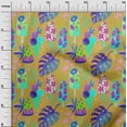 thumbnail image 3 of oneOone Georgette Viscose Yellow Fabric Texture Sewing Material Print Fabric By The Yard 42 Inch Wide-C4, 3 of 5
