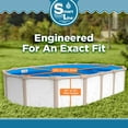 thumbnail image 5 of SmartLine 12' x 20' Oval Solid Blue Overlap Above Ground Swimming Pool Liner, 48"/52" Height, 25 Gauge, 5 of 6