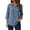 Blue, variant on OIOLOYJM 3/4 Sleeve Women's Button Down Shirts Collared Textured Business Blouses Loose Fit Dressy Casual Fashion Work Tops with Chest Pocket Beige L