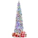 thumbnail image 1 of Árbol de Navidad Costway preiluminado 180 cm decoración navideña flocada 250 luces LED, 1 of 6